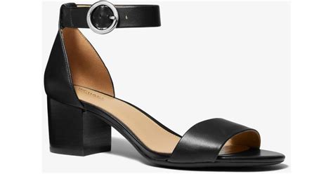 michael kors lena|Lena Leather Sandal .